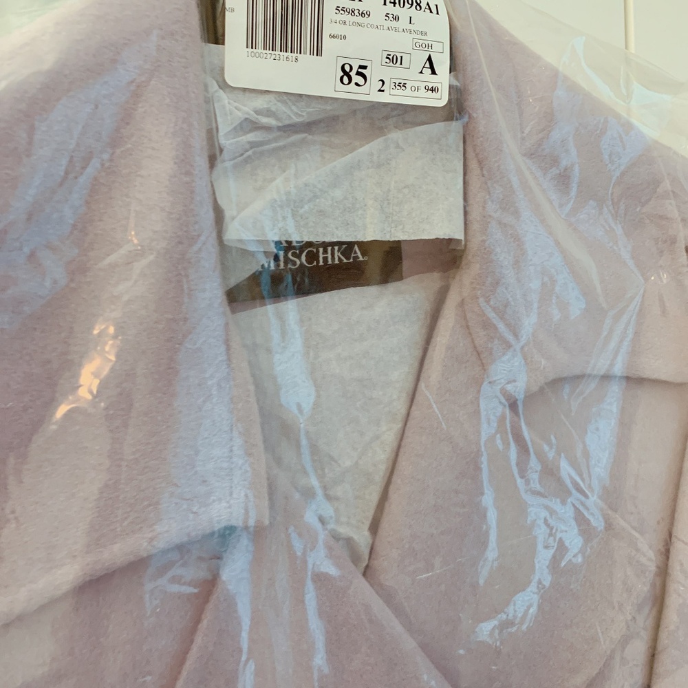 Badgley Mischka Double Face Wool Wrap Coat - Picture 7 of 8